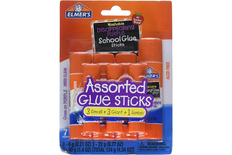  Not Your Usual Back-to-School Supplies List: Elmer's Disappearing Purple School Glue Sticks