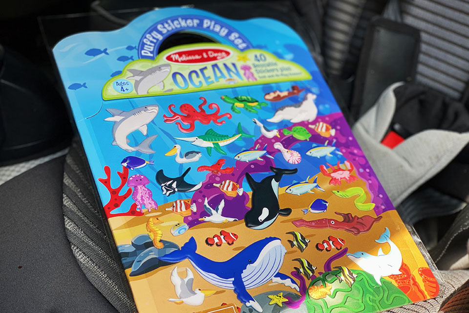 puffy sticker book